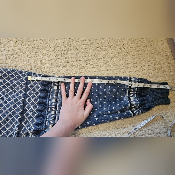 Vintage Dale of Norway Sweater Blue Wool Crew Men's Medium - Picture 9 of 11